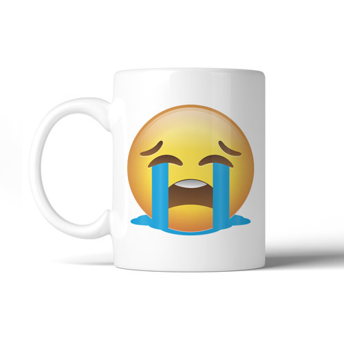 Latitude Run® EmojiCrying Coffee Mug Wayfair